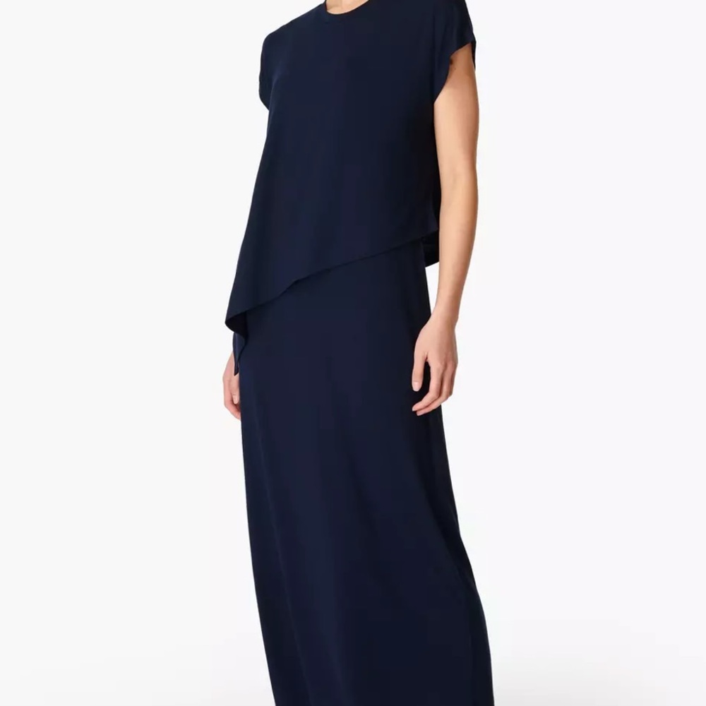 Sweaty Betty Mellow Midi Dress In Navy View 2